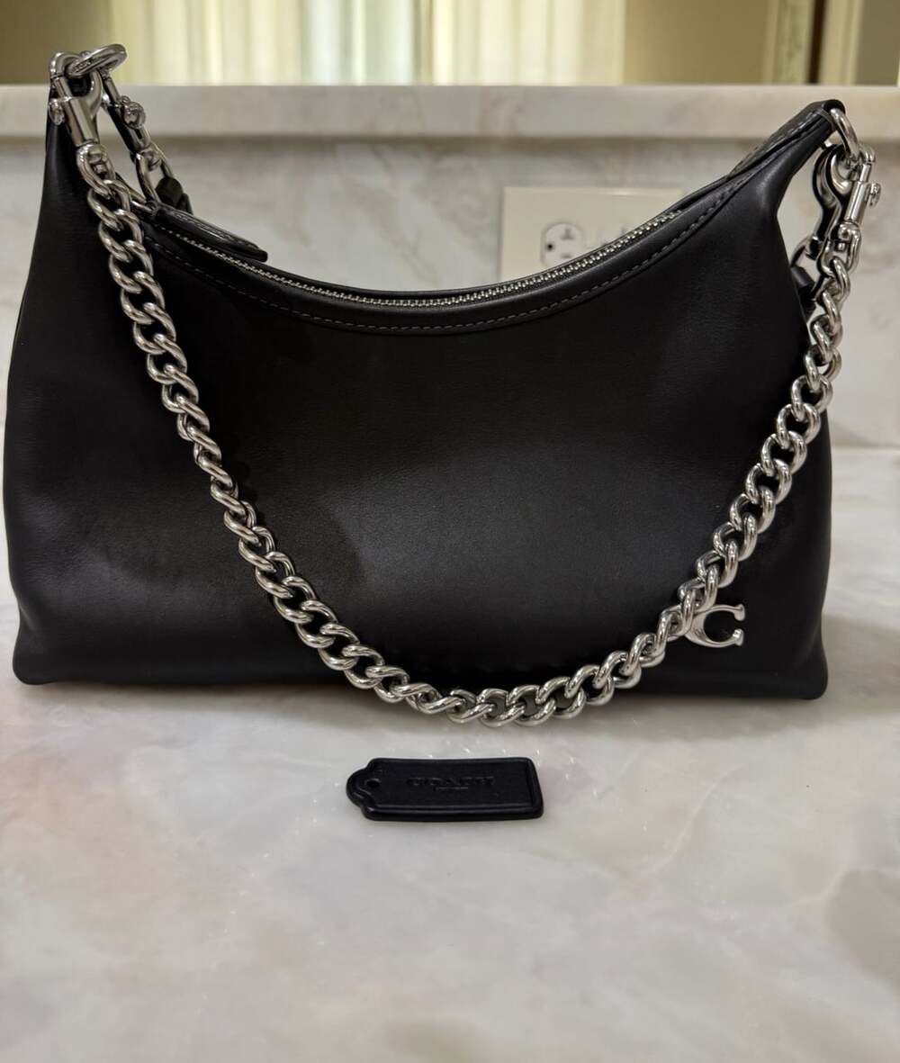 Coach Juliet 25 Shoulder Bag Black Leather